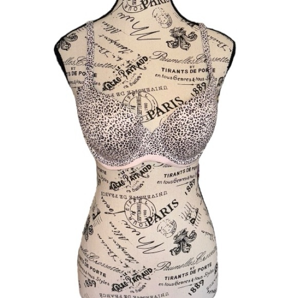Victoria’s Secret Body By Victoria Lined Demi Cheetah Print Bra Size 34D - Picture 6 of 8